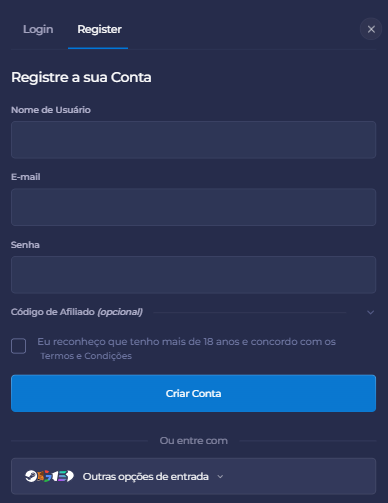 Registro na Rainbet